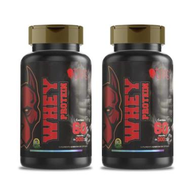 Imagem de Whey protein 500mg (60 cápsulas) +caps, 2 Unidade R$ 85,80