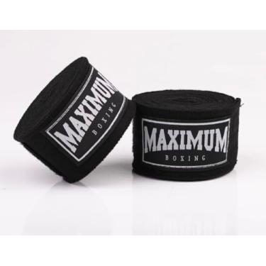 Imagem de Bandagem Maximum 3 e 5 metros - Muay Thai Boxe Kickboxing (Preto, 5M)