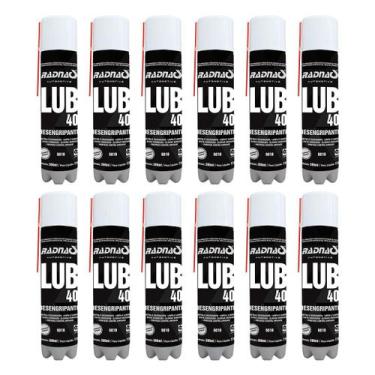 Imagem de Kit 12 Óleo Desengripante Lubrificante Spray Lub40 300ml - Radnaq