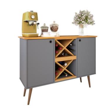 Imagem de Aparador Buffet Elegance Balcão 2 Porta Com Adega Elegance - Butterfly
