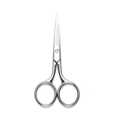 Imagem de Tesoura de manicure profissional de aço inoxidável para cutículas, precisão, beleza, cuidados para unhas, pelos faciais, sobrancelhas, cílios, pelos do nariz, b