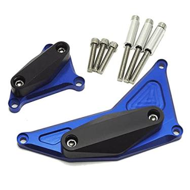 Imagem de Acc-Creativity Motocicleta CNC Alumínio Motor Crash Guard Case Frame Sliders Protector Proteção contra quedas Compatível com BMW S1000RR HP4 2010-2016 (Azul)