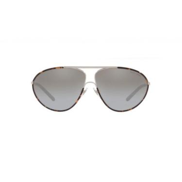 Imagem de Óculos de Sol Ralph Lauren RL 7066J 9374/6N Cinza degradê Espelhado em Prata e Dark Havana/silver 62