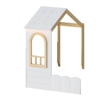 Imagem de Telhado para Cama Reversível Solteiro New Garden Casatema Branco/Natural