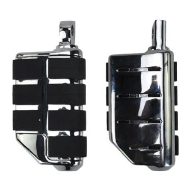 Imagem de rockible Apoios para os pés de motocicleta, protetores de motor, pedais de estrada, modificação, pedais de estrada fáceis de instalar, Cinza