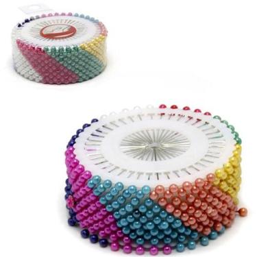 Imagem de Alfinete Com Cabeca Colors Com 480 Pecas No Disco - wellmix
