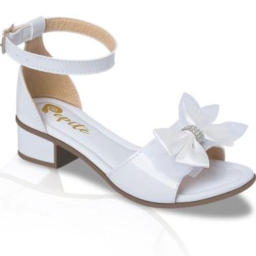 Imagem de Sandália Feminina Infantil Juvenil De Saltinho Baixo Salto - Pepite, B