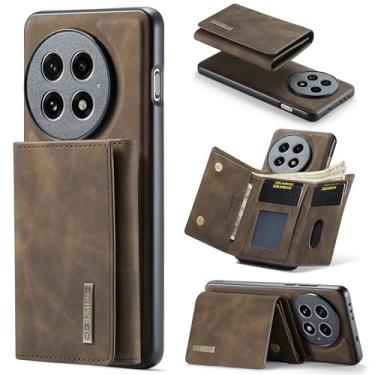 Imagem de DG.MING Capa carteira de couro magnética destacável 2 em 1 para OnePlus 13, com 7 compartimentos para cartão + compartimento para dinheiro, recurso de suporte, TPU à prova de choque e capa de telefone