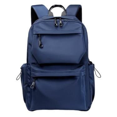 Imagem de GJHFCXSO Mochila ImpermeáVel Para Homem E Mulher Mochila Escolar Leve De Viagem Com AlçAs Ajustáveis e Grande Capacidade,Blue