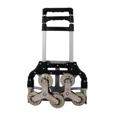 Imagem de Carrinho Transporte Dobrável Compra Feira Sobe Escada