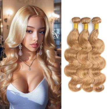 Imagem de Extensões de cabelo Biliisyff Blonde Body Wave 8A Brazilian Virgin