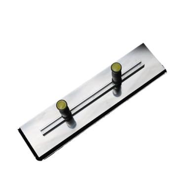 Imagem de Desempenadeira de Aço Inox Lisa Alça Dupla para Massa Corrida e Texturas Profissional(50cm)