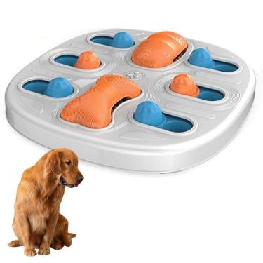 Imagem de Comedouro Interativo Comedouro Cao Pet Cachorro Raçao Petisco Quebra Cabeça Comida Recompensa Alimen