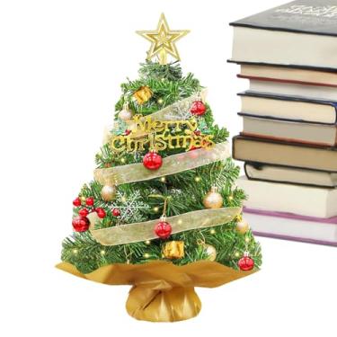 Imagem de Árvore de Natal em miniatura,Pequena árvore de Natal - Decorações de mesa de Natal - Árvores de Natal em miniatura decorativas, decoração de árvore de Natal de mesa para decoração de festa de feriado