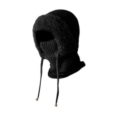 Imagem de Colaxi Balaclava Máscara de Esqui Gorro com Capuz Chapéu de Inverno para Esportes de Inverno Caminhadas Ciclismo Neve, Preto