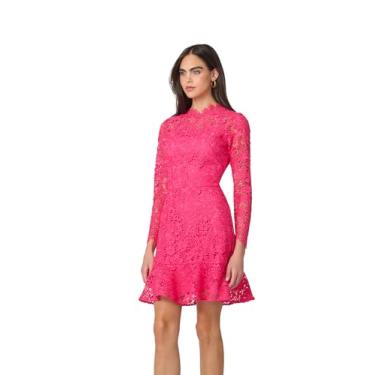 Imagem de Shoshanna Vestido feminino St. James Lace Gracie, Magenta, 40