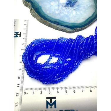 Imagem de Fio Cristal 4mm Vidro Facetado - Fio de Cristais Coloridos para Joias 