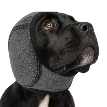 Imagem de Protetores de ouvido para cães - Protetor de ouvido quente e calmante - envoltório de orelha de cachorro, para fantasia de inverno e Natal, buldogue francês, chihuahua, animal de estimação