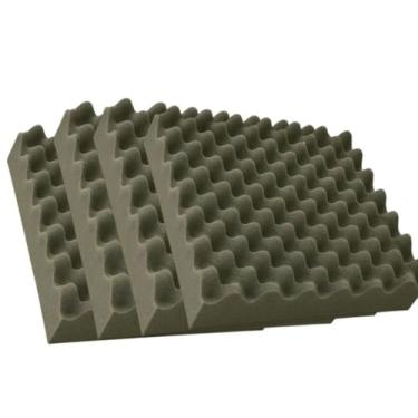 Imagem de Almofada Ortopédica Anti Escaras 44x44x4cm para Cadeira e Carro – Assento Confortável em Espuma Casca de Ovo (4 unidades Alveol)