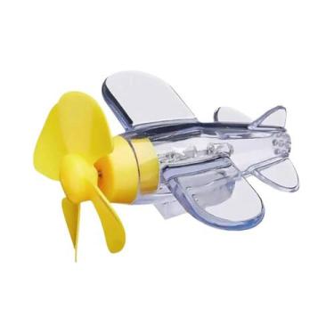 Imagem de Ornamento De Avião LED Movido a Vento Para Motocicletas, Luzes Rotativ