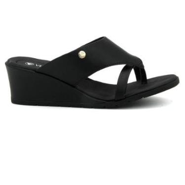 Imagem de Sandália Via Uno 864002 Salto Anabela Plataforma Casual Feminino-Feminino