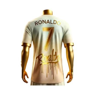 Imagem de Camisa De Futebol Ronaldo Respirável De Manga Curta Para Crianças E Ad