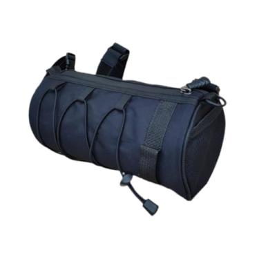 Imagem de predolo Bolsa de ombro para ciclistas urbanos, bolsa frontal para celular para bicicletas de estrada, Preto