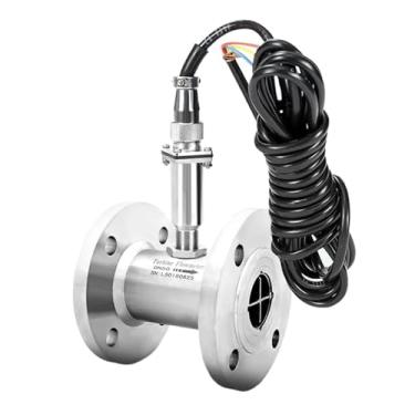 Imagem de DN50 DN65 DN80 DN100 Medidor de fluxo de turbina líquida Conexão Flange Sensor de fluxo de água Medidor de fluxo de 10 cm