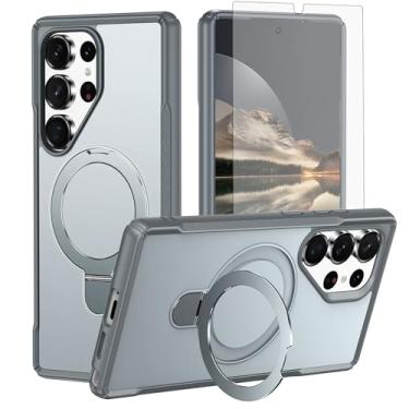 Imagem de Asuwish Compatível com S25 Ultra Phone Case JS US Cinza