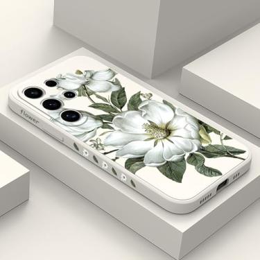 Imagem de Gencyfu Capa para celular 2026 ultrafina elegante e resistente a arranhões com forro de microfibra de silicone macio, arroz de algodão branco