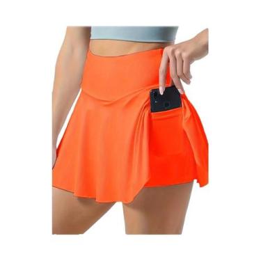 Imagem de Saia De Tênis Plissada De Cintura Alta Para Mulheres, Rápido Secagem, 