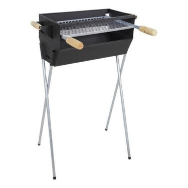 Imagem de Churrasqueira A Carvão Preta Portátil Grelha 50X30 -Preto