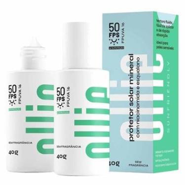Imagem de Protetor Solar Mineral Fluído Ollie FPS 50 FPUVA 16 40g-Unissex