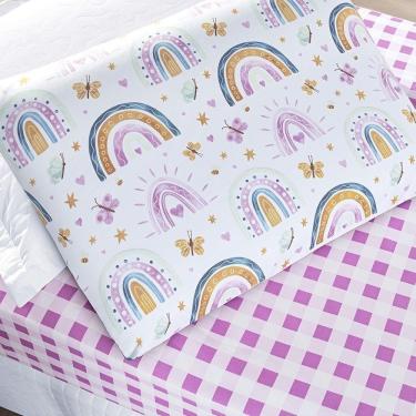 Imagem de Jogo De Cama Tutti Kids 200 Fios Solteiro 02 Peças 100% Poliéster - Rainbow