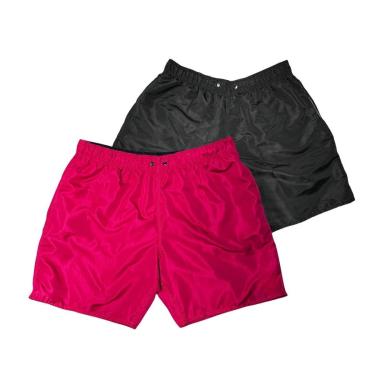 Imagem de Kit 2 Bermudas Masculinas Plus Size em Tactel com Conforto e Funcionalidade-Feminino