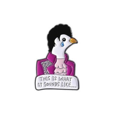 Imagem de Broche Pin Crying Dove Creative Cartoon Lapel Alloy 3g - Yiweisai