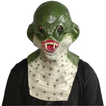 Imagem de Headgear Snake Latex, máscara facial completa, fantasia assustadora de