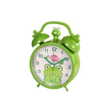 Imagem de Despertador Cute Frog Design Twin Bell Silent Quartz Kids - yiweisai