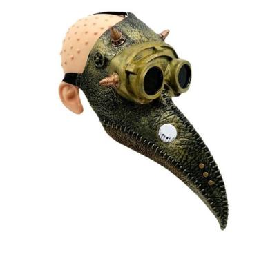 Imagem de Máscara Steampunk Plague Doctor PU com bico de pássaro para cosplay - 