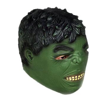 Imagem de Máscara de látex Green Hulks para festa à fantasia de carnaval de Hall