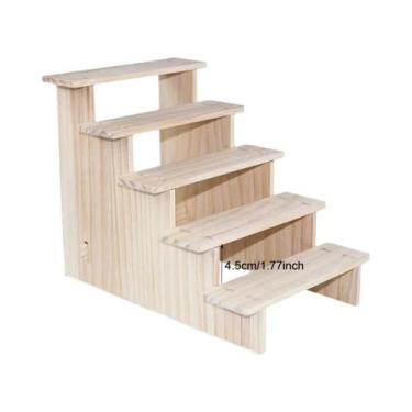 Imagem de Suporte Organizador De Exibição Multicamadas De Madeira Para Joias, Do