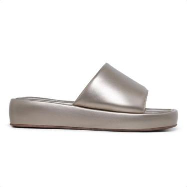 Imagem de Tamanco Feminino Papete Baixa Flatform Confortável Elegante - Mulato, 