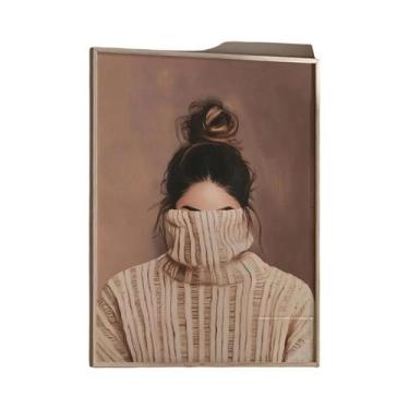 Imagem de Impressão Em Tela Minimalista De Flor Abstrata Verde Para Decoração Mo