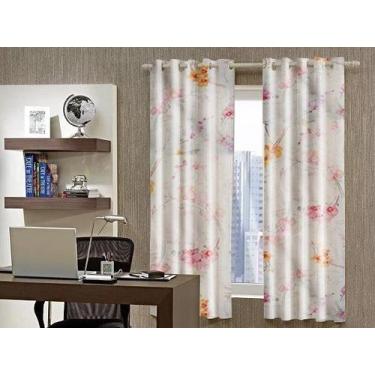 Imagem de Cortina Blackout PVC(Plástico) 2,80x1,80 Estampada - Admirare, Floral