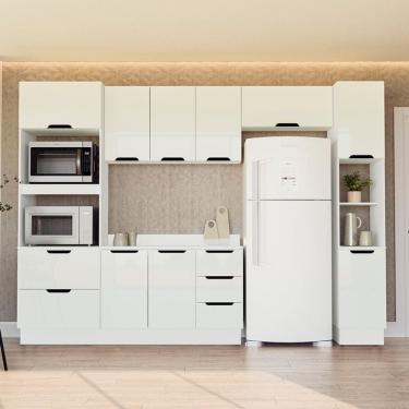Imagem de Cozinha Modulada 5 Pecas com Tampo e Rodape Maeena Politorno
