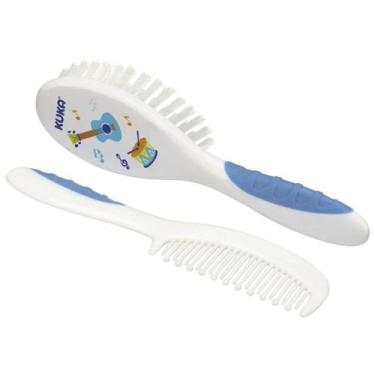 Imagem de Kit De Pente E Escova Para Cabelo Baby Azul Sortida Kuka