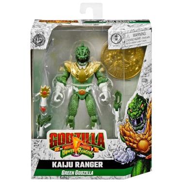 Imagem de Godzilla VS Power Rangers - Boneco kaiju Ranger  Godzilla Verde 15 Cm + Acessórios - Sunny