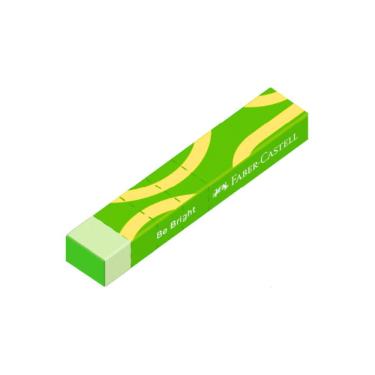 Imagem de Borracha Faber-Castell Be Bright com Tecnologia Dust Free e Capinha Destacável Unidade Verde