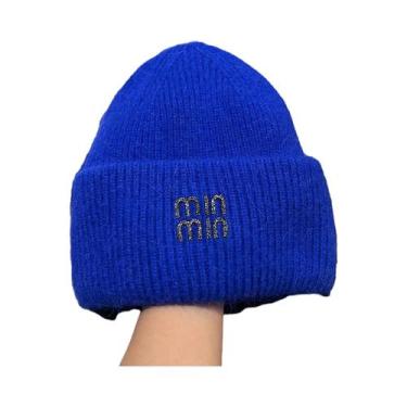 Imagem de Gorro De Inverno Luxuoso Para Homens E Mulheres Com Letras Em Strass, 