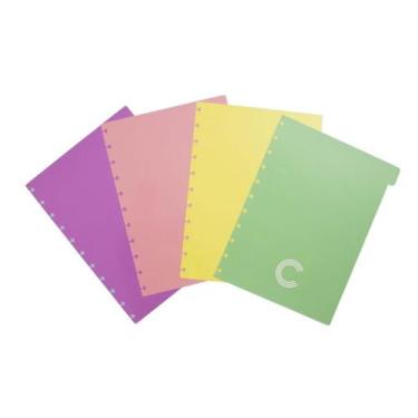 Imagem de Divisorias Para Caderno Inteligente A5 Pastel